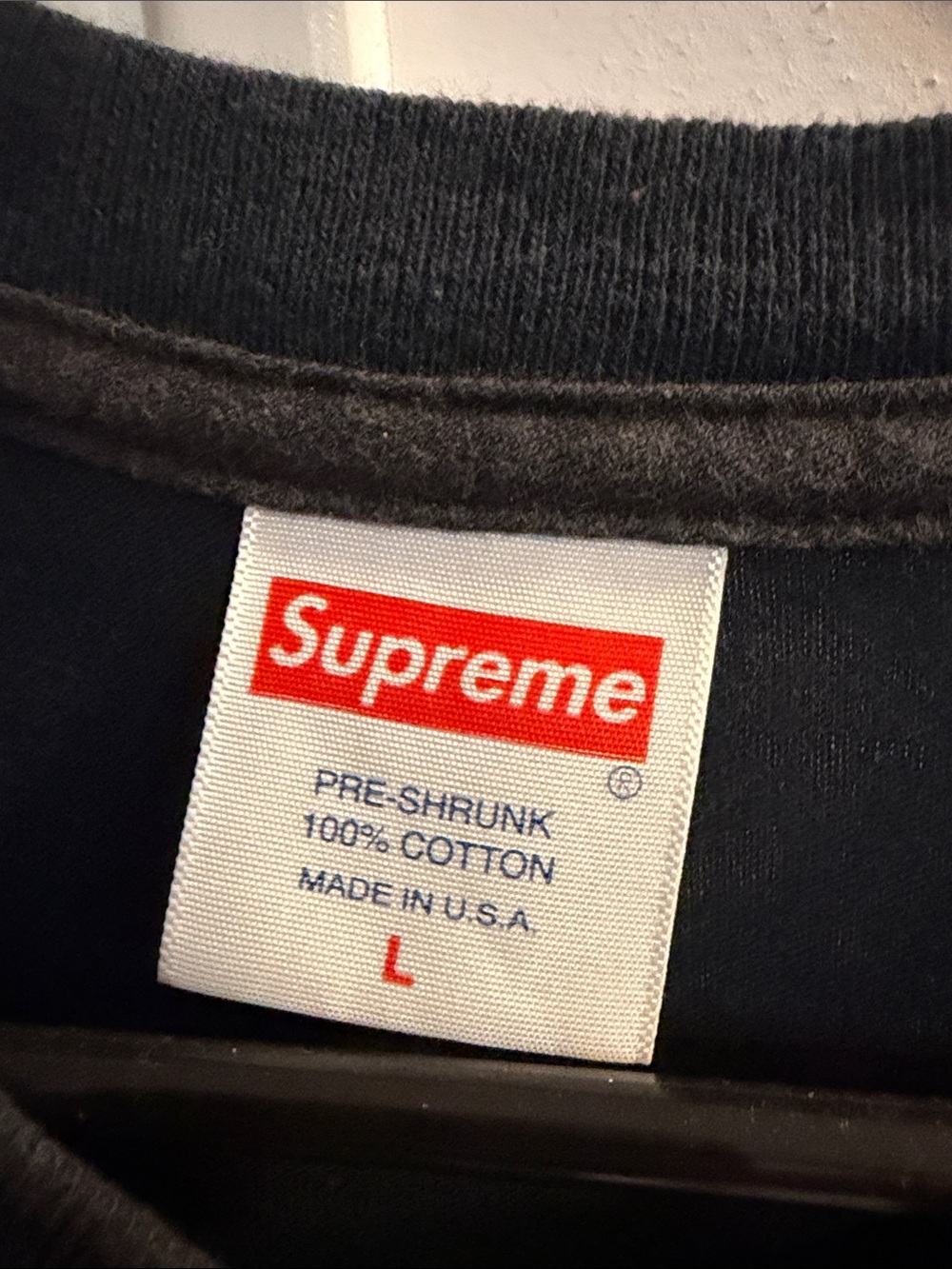 Supreme Black Tee with Colorful Face Graphic - Picture 2 of 4
